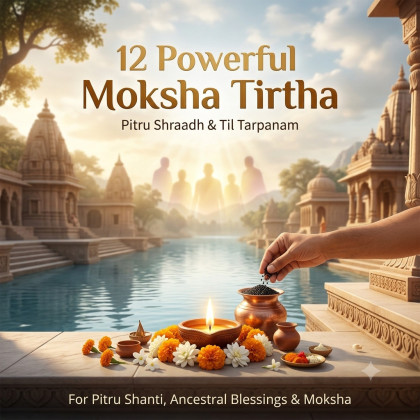 12 Powerful Moksha Tirtha Puja, Pitru Shraadh and Til Tarpanam