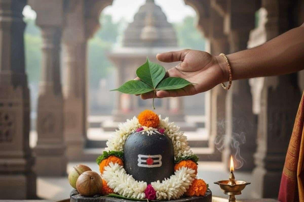 Sacred Bilva Leaf Offering to Lord Shiva