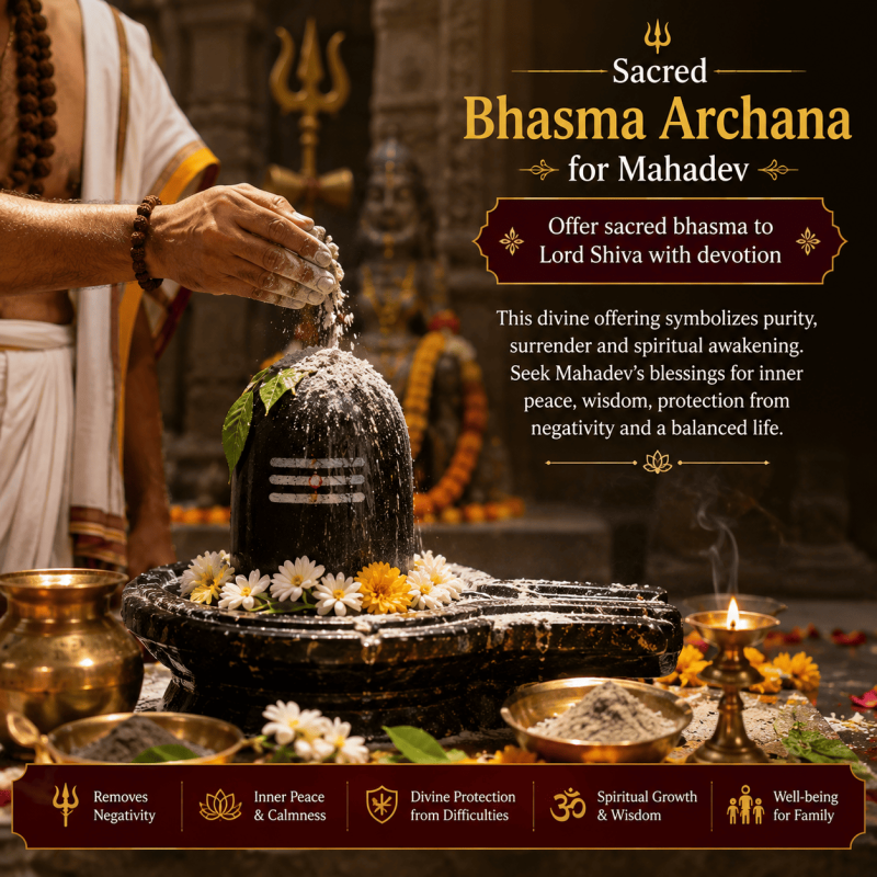 Sacred Bhasma Archana for Mahadev