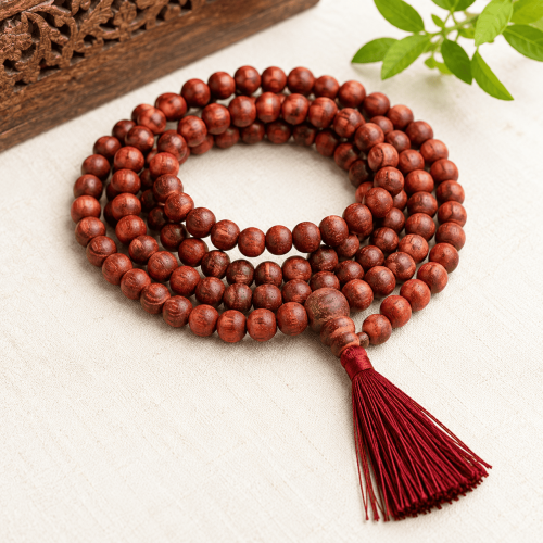 Red Sandalwood Jap Mala