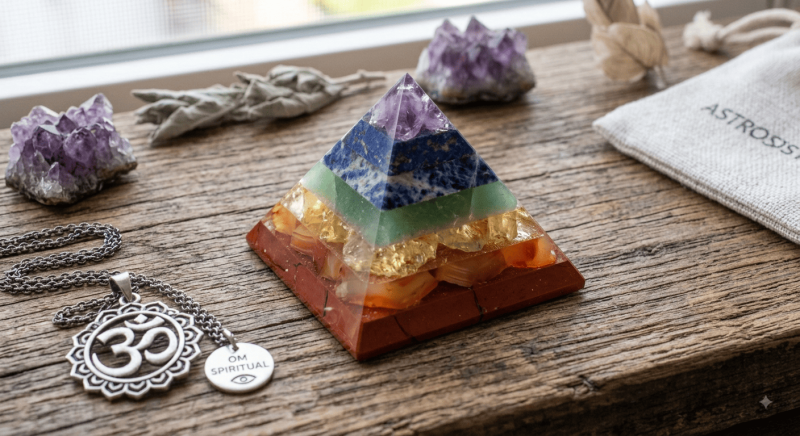 Seven Chakra Crystal Pyramid