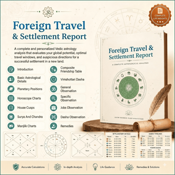 Foreign Travel and Settlement Report